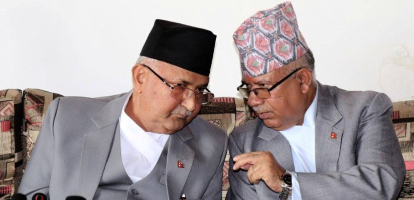 एमाले अध्यक्ष ओली र वरिष्ठ नेता नेपालले संयुक्त विज्ञप्ति जारी गर्दै, देशभरका नेताकार्यकर्ताहरु उत्साहित