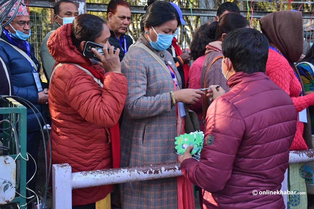 नेपाली कांग्रेसको १४ औं महाधिवेशनको मतदान अझै शुरु भएन