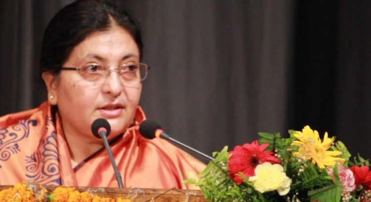 राष्ट्रपति भण्डारीद्वारा महिला भलिबल टिमलाई बधाई
