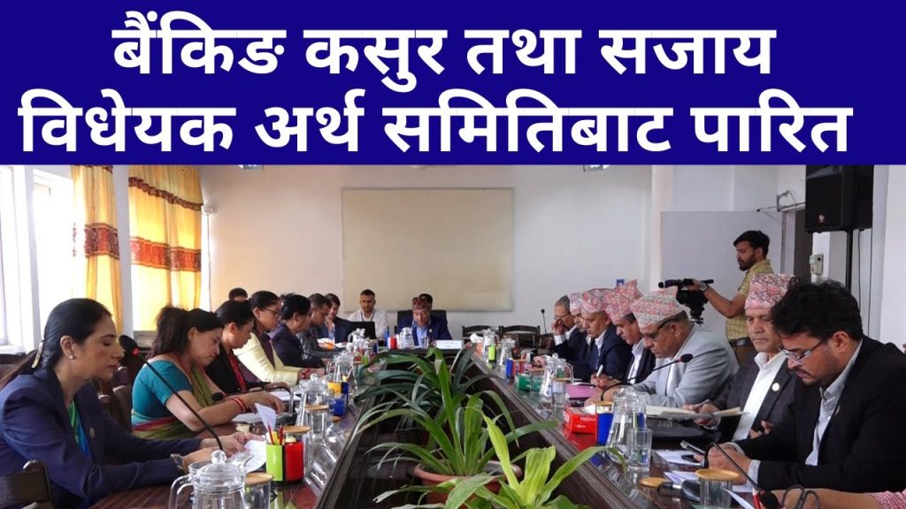 बैंङ्किङ कसुर विधेयक अर्थ समितिबाट पारित