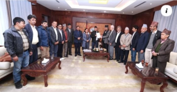 प्रधान मन्त्रीलाई प्यालेष्टाइनी जनताको पक्षमा उभिन माग गर्दै ज्ञापन पत्र
