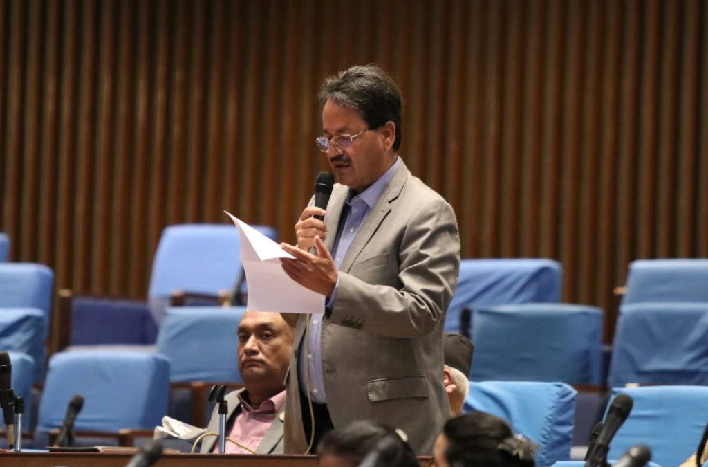 एनपी साउदको प्रश्न– पाकिस्तानको सैन्य प्रतिनिधिमण्डलको भ्रमण किन गराएको ?