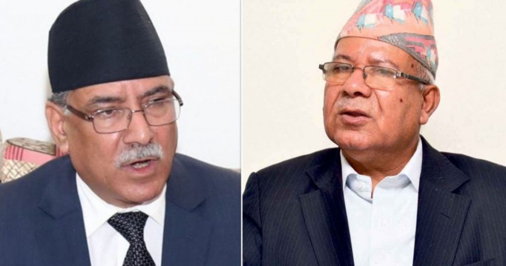 सिंहदरबारमा प्रचण्ड र माधव नेपालबीच भेटवार्ता, संसद् अवरोधलगायत समसामयिक विषयमा छलफल