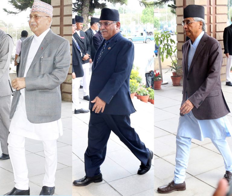 शिवपुरीमा पूर्वप्रधानमन्त्री ओलीसहित शीर्ष नेताहरू सुरक्षित स्थानमा