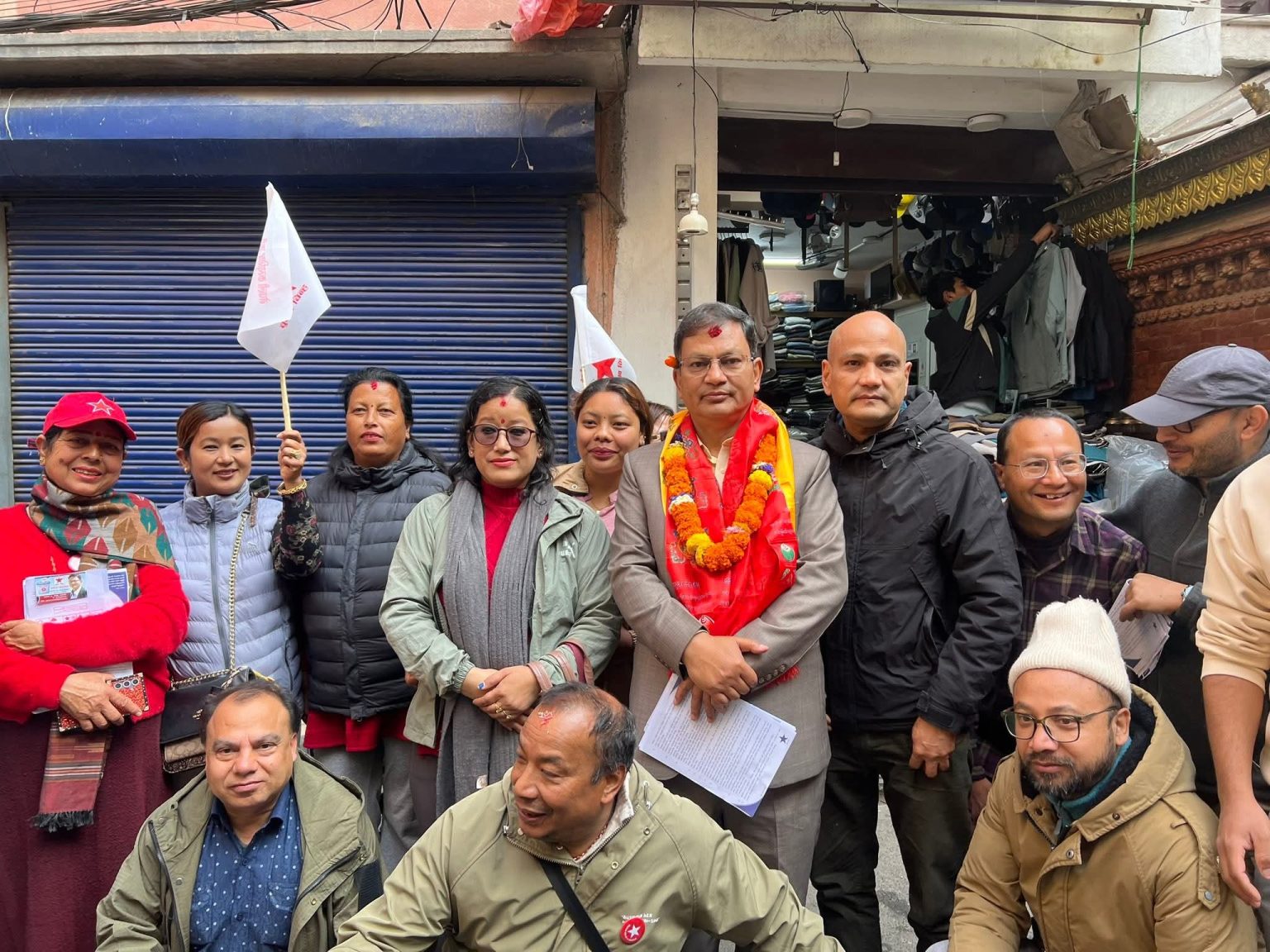 काठमाडौं–७ मा वसन्त मानन्धरको घरदैलो अभियान तीव्र
