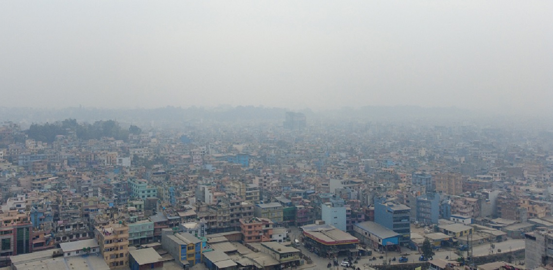 आज पनि काठमाडौँको वायु प्रदूषण अस्वस्थ तहमा