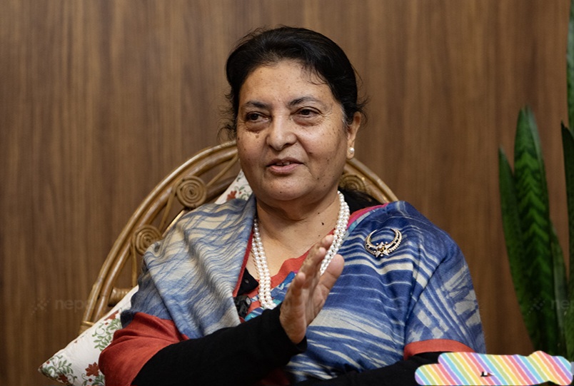 आत्मनिर्भर अर्थतन्त्र निर्माणमा जुट्नुपर्ने मुलुकको आवश्यकता: पूर्वराष्ट्रपति भण्डारी