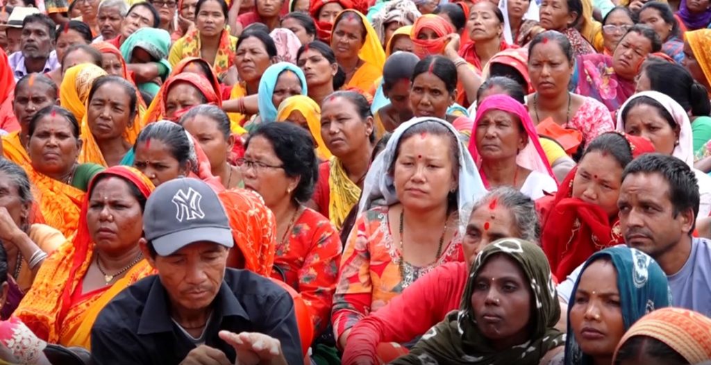 पाँचबूँदे मागसहित माइतीघरमा लघुवित्त पीडितको आमरण अनशन