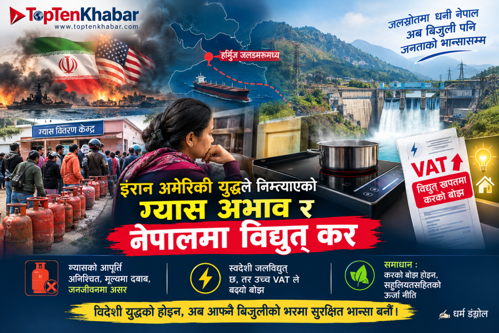 इरान अमेरिकी युद्धले निम्ताएको ग्यास अभाव र नेपालमा बिधुत कर